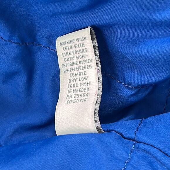 Abercrombie & Fitch S Blue Down Waterfowl‎ Feathers Y2K Short Puffer Jacket - Picture 9 of 13